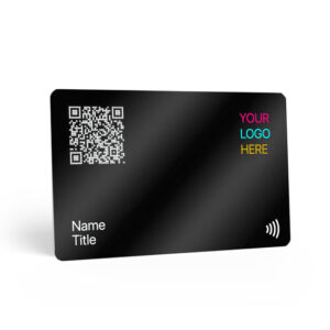 Black PVC | Color print | Digital Business Card